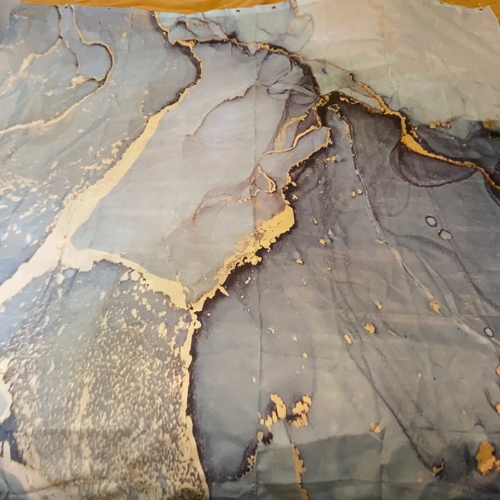 Shower curtain abstract art